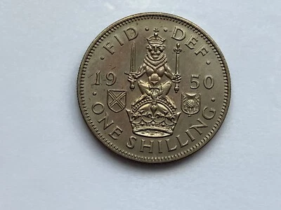 1950 GEORGE VI PROOF SCOTTISH SHILLING Copper-nickel 5.66g ⌀ 23.5mm KM# 877 - Image 1 of 4