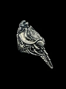 Vintage RARE Axel stocks Ring Raven? Gothic Punk. Size 11 - Picture 1 of 8