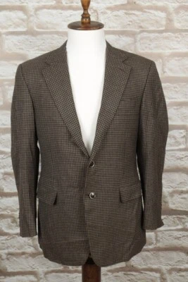 Casaco esportivo CANALI marrom lã cashmere peito único blazer tamanho 50/7 R - Imagem 1 de 4