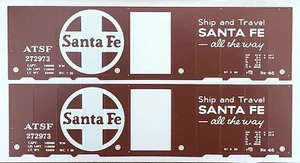 ALL-NATION LINE #6203, SANTA FE 40' STEEL BOX CAR KIT, O SCALE, BRASS, NOS - Picture 1 of 14