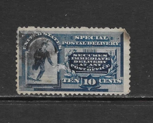 U.S. SCOTT E2 USED F/VF - 1888 10c BLUE SPECIAL DELIVERY ISSUE (A) CAT $45 - Bild 1 von 2