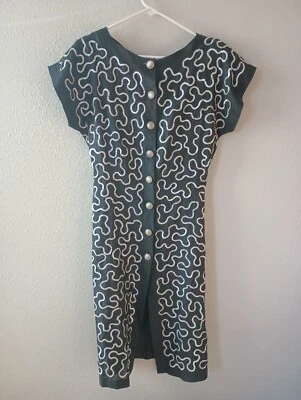Vestido para mujer ROCCOBAROCCO de lino con lentejuelas talla 44 negro y plateado espalda abierta Foto 1 de 4