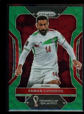 2022 Panini Prizm FIFA World Cup Qatar #124 Saman Ghoddos Green Wave - Image 1 of 2