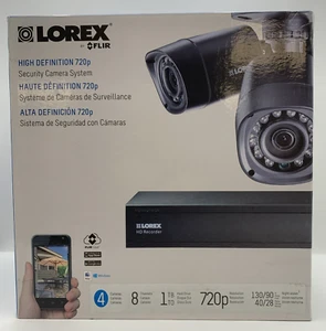 Lorex 8 Channel HD 720p Wired Network Security System 4 Cameras - 1TB - BNIB L13 - Picture 1 of 15