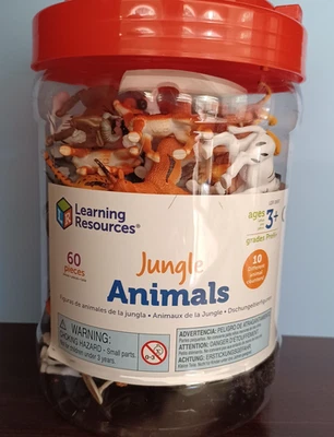 New Learning Resources Jungle Animal Counters, Set of 60 LER0697 - Image 1 of 3