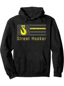 NUEVO XL Tow Truck Operator Street Hooker Sudadera con Capucha Negra - Imagen 1 de 4
