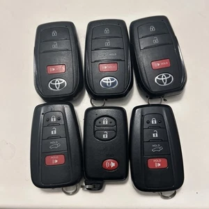 Toyota Key Fobs Smart Keys Denso Lot Of 6 OEM - Picture 1 of 2