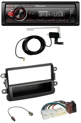 Pioneer 1DIN MP3 DAB USB AUX Autoradio für Dacia Lodgy Duster Dokker Sandero sch - Bild 1 von 4