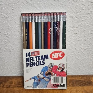1970's NFL Faber Castell Pencil Set NFC Teams Sealed Vintage - Bild 1 von 2