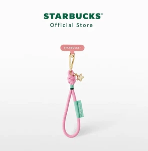 Starbucks Holiday Pink Phone Wrist Strap With Star Charm 2025 Limited New Gift - Picture 1 of 3