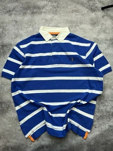 Polo Ralph Lauren Vintage 90s Striped Rugby Shirt Polo XXLarge - Bild 1 von 7