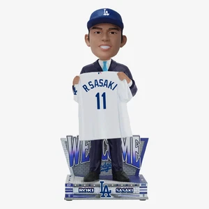 Roki Sasaki Los Angeles Dodgers Welcome To The Team Bobblehead MLB Baseball - Picture 1 of 1