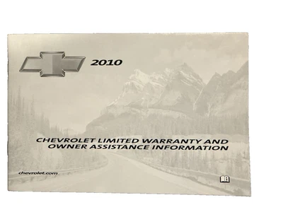 2010 Chevrolet Corvette Camaro Impala Warranty Owner Assistance Manual 25788080B - Image 1 of 4