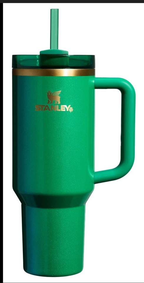 Stanley 40oz St Patricks Day Quencher Shamrock Green In-hand