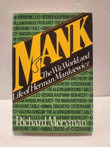 Mank The Wit World and Life of Herman Mankiewicz HCDJ Meryman 1978 1st Edition - Foto 1 di 9