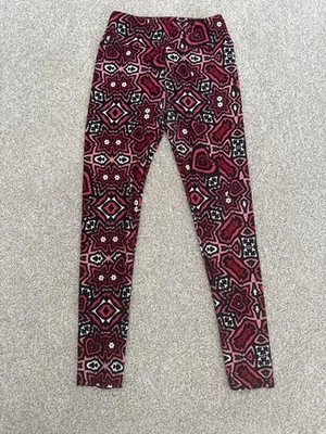 LuLaRoe Women's One Size Leggings Multi Colored Patterned Design Hearts - Image 1 of 4