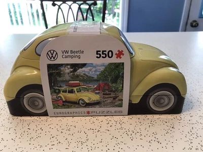 VW Beetle Camping 550 Piece Jigsaw Puzzle in Tin Eurographics  New & Sealed - Image 1 of 4