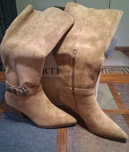 New In Box Portland Boot Company Nashville Western Buckle Boot Chestnut Size 9M - Picture 1 of 14