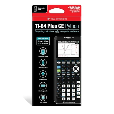 Texas Instruments TI-84 Plus CE Python Graphing Calculator - Black *BRAND NEW* - Image 1 of 4