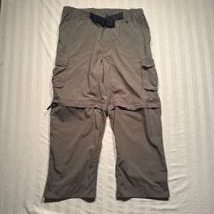 BSA Uniform Switchback Pants Adult 33x27 Convertible Cargo Green Boy Scouts - Picture 1 of 14