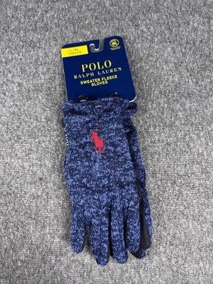 Polo Ralph Lauren Gloves Youth XL Heather Fleece Touch Screen One Size Sweater - Image 1 of 4
