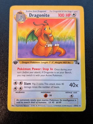 Dragonite 19/62 Fossil Regular - Image 1 of 4