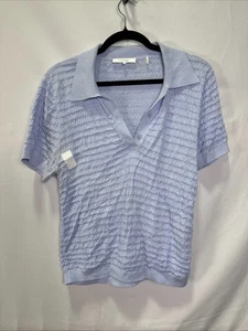 CORNICE Polo smocked blu taglia L con macchia - Foto 1 di 7