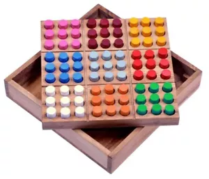 LOGOPLAY Farb Sudoku - Spielfeld 16 x 16 cm - Steckspiel mit farbigen Steckern - Bild 1 von 1