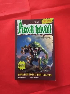 Libro Piccoli Brividi L'INVASIONE DEGLI STRITOLATORI 1° PARTE - N.66 NO ADESIVI - Picture 1 of 2