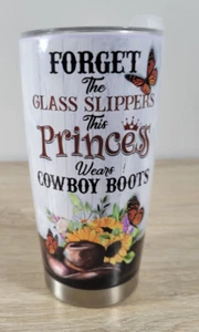 Diese Prinzessin trägt Cowboystiefel Edelstahl heiß kalt Becher groß - Bild 1 von 6