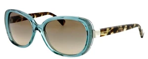 New COACH HC8172 5370D0 56mm Crystal Teal Snow Leopard Oversized Sunglasses - Picture 1 of 7