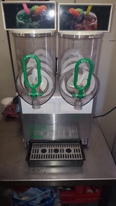 BRAS SLUSH MACHINE, DOUBLE, ICE, SLUSHIE, USED - Picture 1 of 2