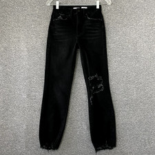 Good American Women's Size 2/26 Good Legs High Waisted Distressed Skinny Jeans