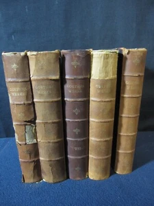1896 Goethe's Werke Vols 3 ,5, 7, 8, 9 [Hardcover] Ludwig Geiger (Goethe) - Picture 1 of 11
