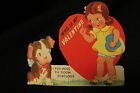 Vintage ENGLISH BULL TERRIER Valentine Card c. 1940s
