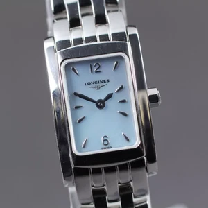 New Batt[N MINT]Box LONGINES Dolcevita L5.158.4 Blue Quartz Ladie's Watch JAPAN - Picture 1 of 11