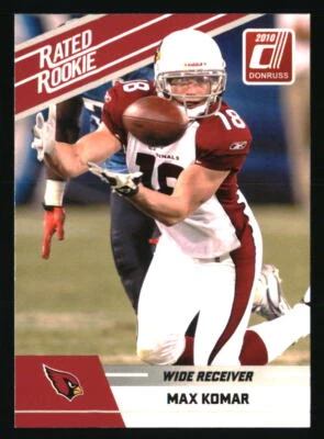 Max Komar 2010 Donruss Rated Rookies #70 FOOTBALL Card - Image 1 of 2