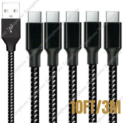 Bulk Lot 10ft USB Type C Fast Charger Cable Charging Cord For Samsung iPhone 15 - Image 1 of 4