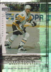 2000-01 Upper Deck Legends Hockey Enshrined Stars #ES3 Mario Lemieux Penguins