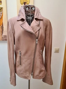 Schyia Damen Lederjacke Gr. 42, Altrosa- Nude - Bild 1 von 17