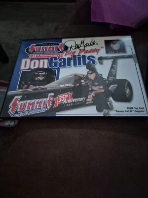 FOTO A COLOR 8x11 firmada a mano por don garlits leyenda nhra    Foto 1 de 2