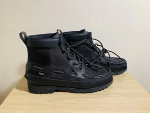 Polo Ralph Lauren Ranger Mid lace up boots black NWOB size 11.5 - Picture 1 of 5