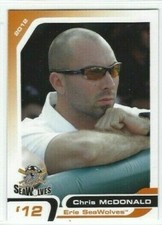 2012 Erie SeaWolves (Double A-Detroit Tigers) Chris McDonald