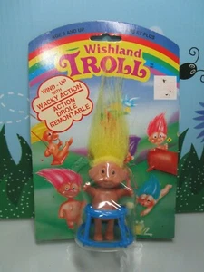 WALKING BABY AUFZIEHSPIELZEUG - 2 1/2" Wunschland Troll Puppe - ***SELTEN*** - Neu - Bild 1 von 8