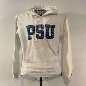 Champion Penn State Nittany Lions Gear Paw Print White Hoodie Size S - Picture 1 of 8