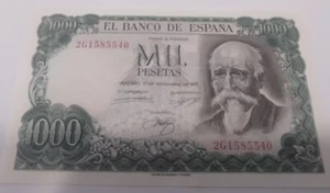1 Billetes de 1000 pesetas 1971 Echegaray en plancha - Picture 1 of 6