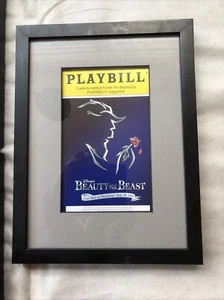 Playbill frame with glass and mat black plastic - Picture 1 of 3