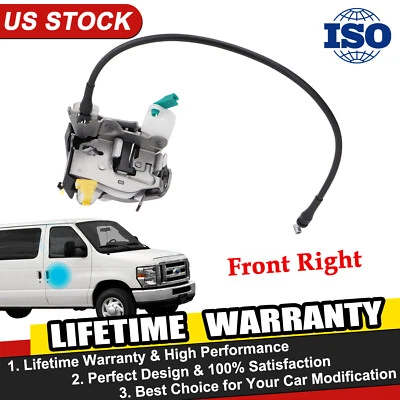 Front Right Passenger Door Latch Assembly for 96-19 Ford E150-E350 Econoline Van Foto 1 de 4