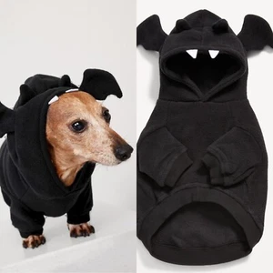 Costume in micropile Halloween cane animali della marina con cappuccio pipistrello vampiro taglia small - Foto 1 di 3