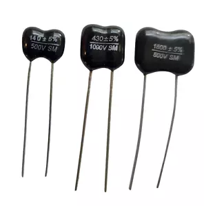 RoHs Radial Dipped Silver Mica Capacitors, 10pF to 10KpF, 100V-5KV, 5% Tol, 150C - Picture 1 of 4